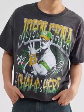 Men’s WWE John Cena Cropped Tee- Size 2XL- Gently used